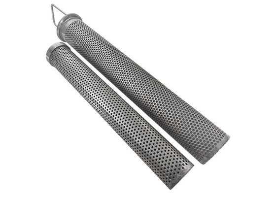 20mm Diameter 200mm Length Perforated Metal Cylinder 3.5mm Hole